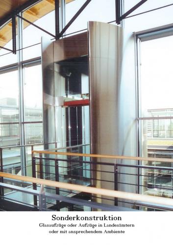 Aufzug Sonderkonstruktion Landesamt Behörden